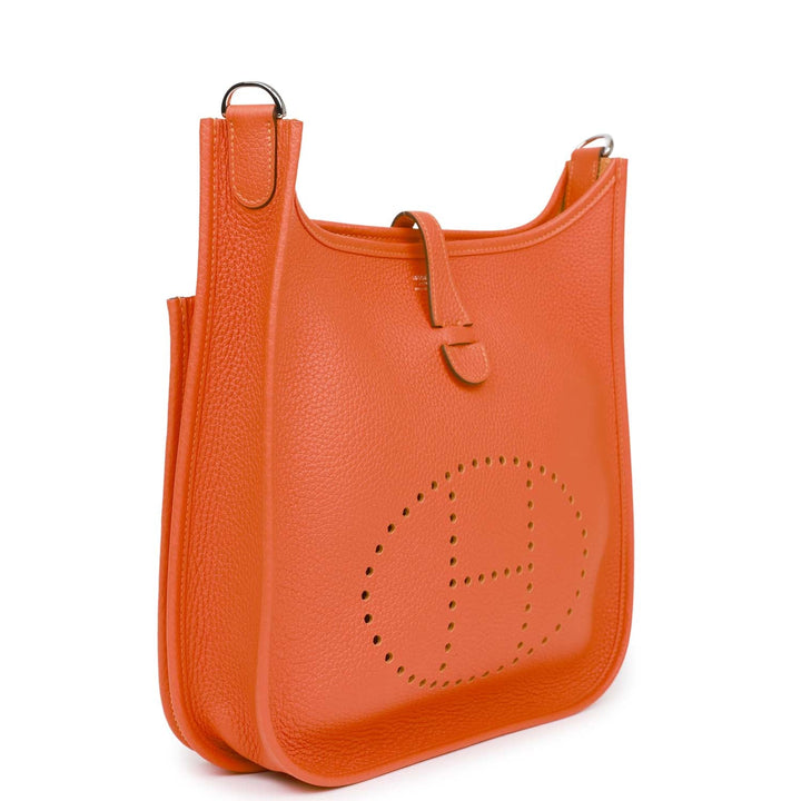 Top quality Hermes Evelyne III PM Feu Clemence Palladium Hardware