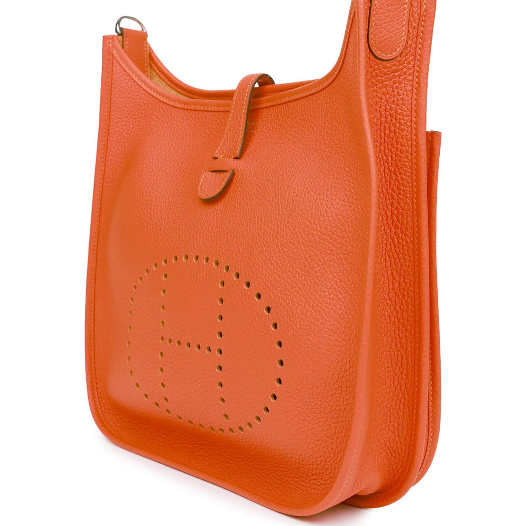 Top quality Hermes Evelyne III PM Feu Clemence Palladium Hardware