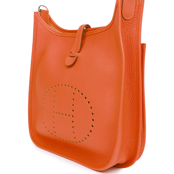 Top quality Hermes Evelyne III PM Feu Clemence Palladium Hardware