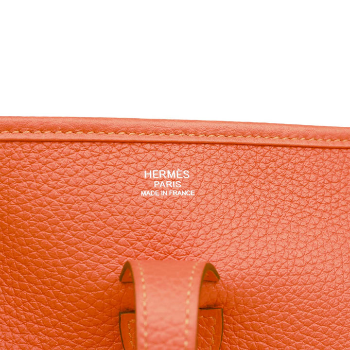 Top quality Hermes Evelyne III PM Feu Clemence Palladium Hardware