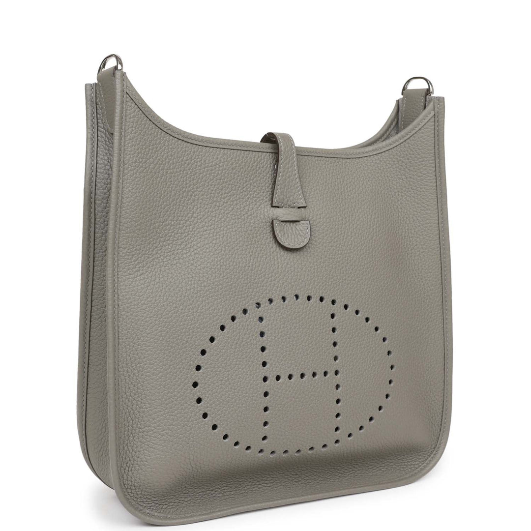 Top quality Hermes Evelyne III PM Gris Meyer Clemence Palladium Hardware
