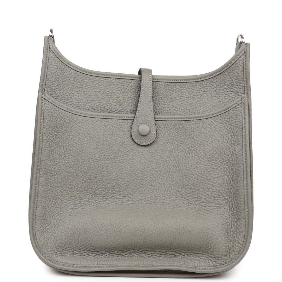 Top quality Hermes Evelyne III PM Gris Meyer Clemence Palladium Hardware