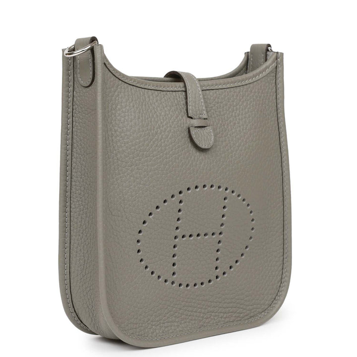 Top quality Hermes Evelyne TPM Gris Meyer Clemence Palladium Hardware