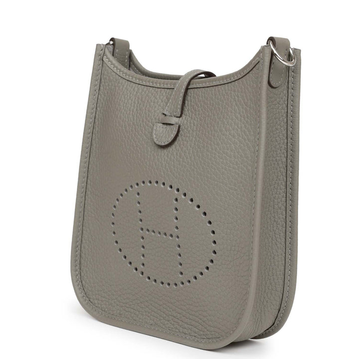 Top quality Hermes Evelyne TPM Gris Meyer Clemence Palladium Hardware