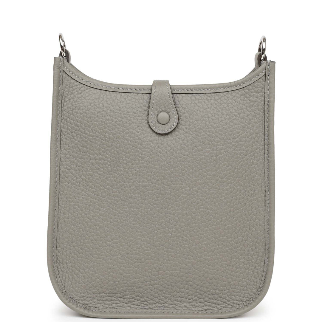 Top quality Hermes Evelyne TPM Gris Meyer Clemence Palladium Hardware