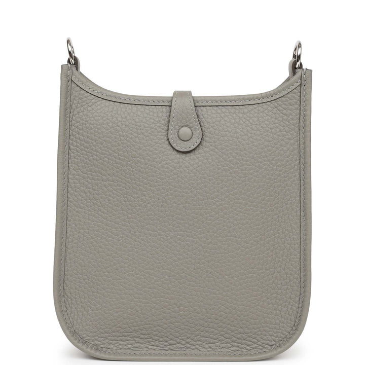 Top quality Hermes Evelyne TPM Gris Meyer Clemence Palladium Hardware