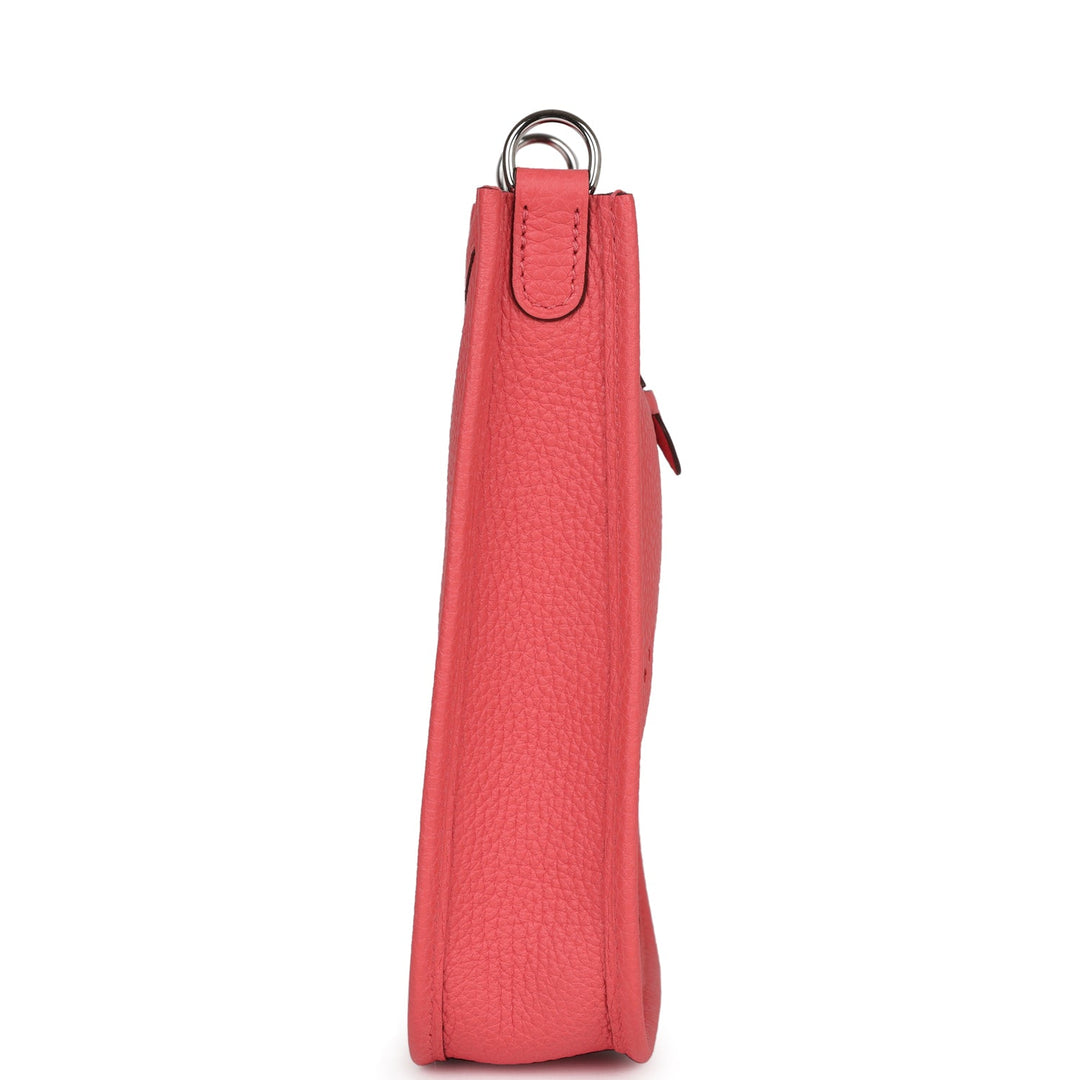 Top quality Hermes Evelyne TPM Rose Texas Clemence Palladium Hardware