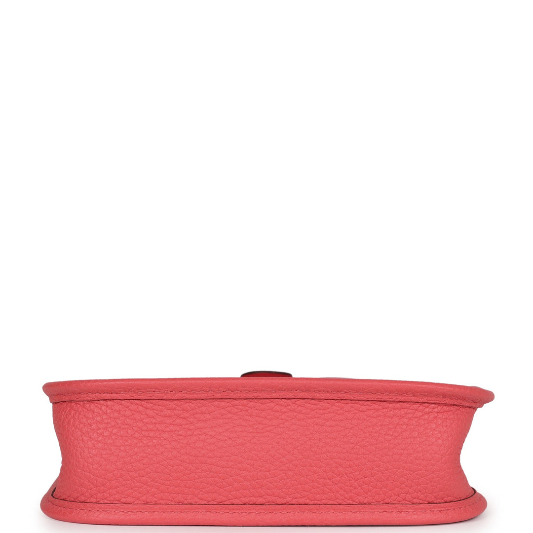 Top quality Hermes Evelyne TPM Rose Texas Clemence Palladium Hardware