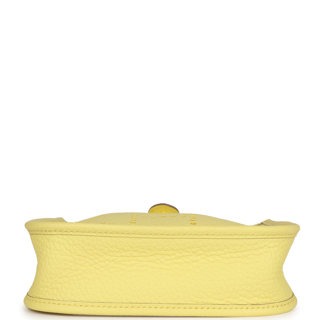Top quality Hermes Evelyne TPM Limoncello Clemence Palladium Hardware