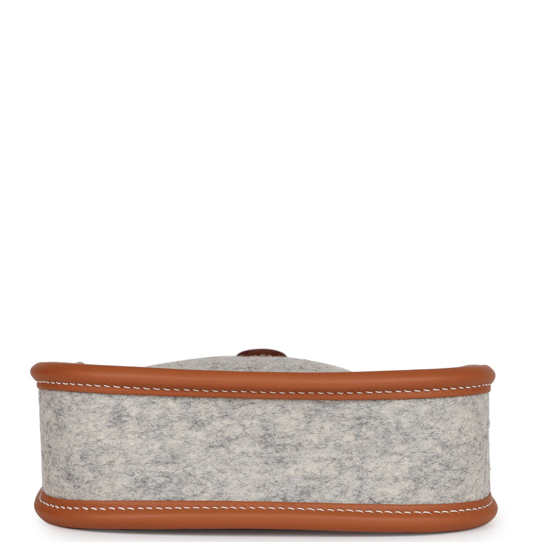 Top quality Hermes Evelyne TPM Gris Clair and Gold Swift Palladium Hardware