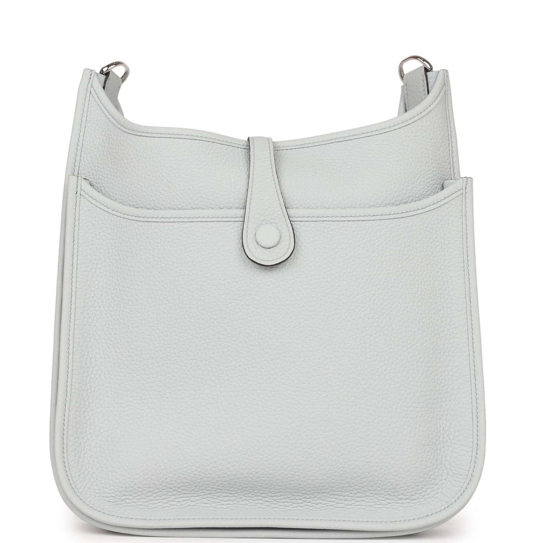 Top quality Hermes Evelyne III PM Bleu Pale Clemence Palladium Hardware
