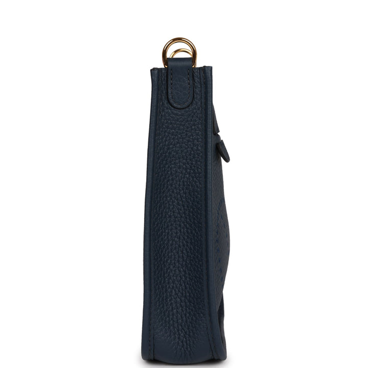 Top quality Hermes Evelyne TPM Bleu Nuit Clemence Gold Hardware