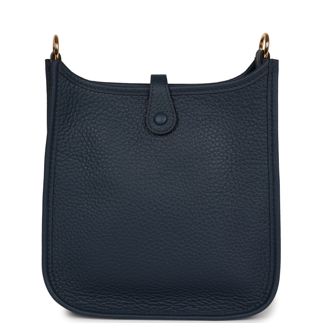 Top quality Hermes Evelyne TPM Bleu Nuit Clemence Gold Hardware
