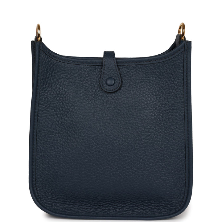 Top quality Hermes Evelyne TPM Bleu Nuit Clemence Gold Hardware