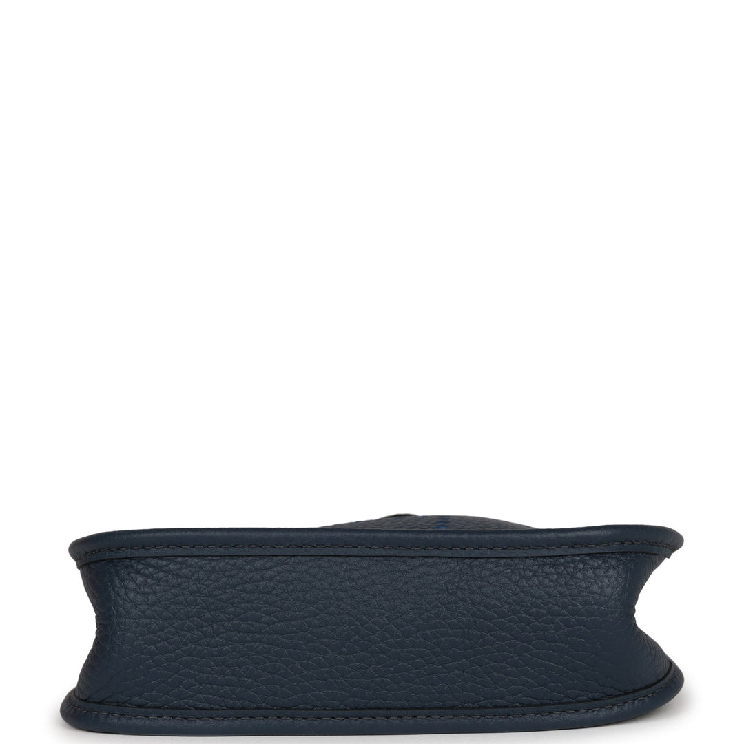 Top quality Hermes Evelyne TPM Bleu Nuit Clemence Gold Hardware