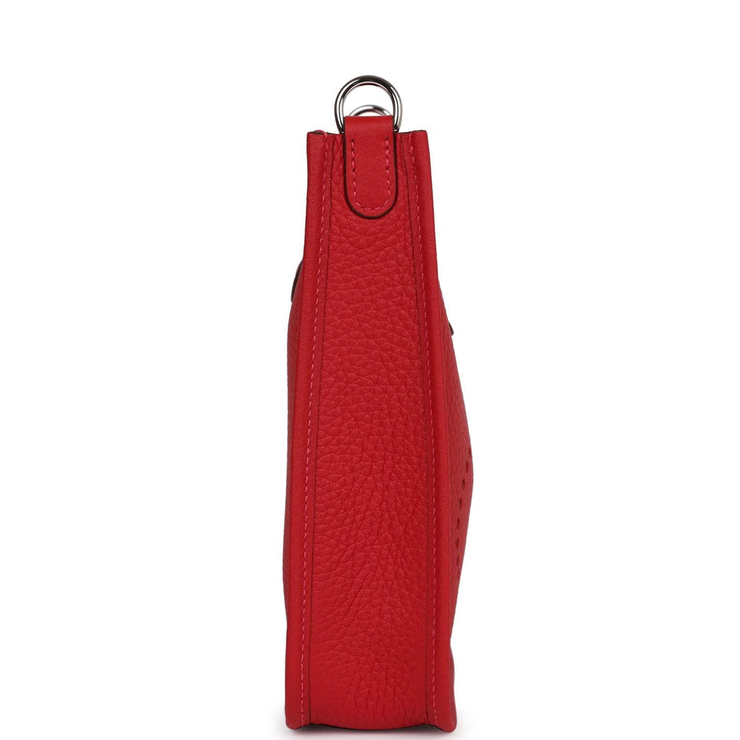 Top quality Hermes Evelyne TPM Rouge Piment Clemence Palladium Hardware