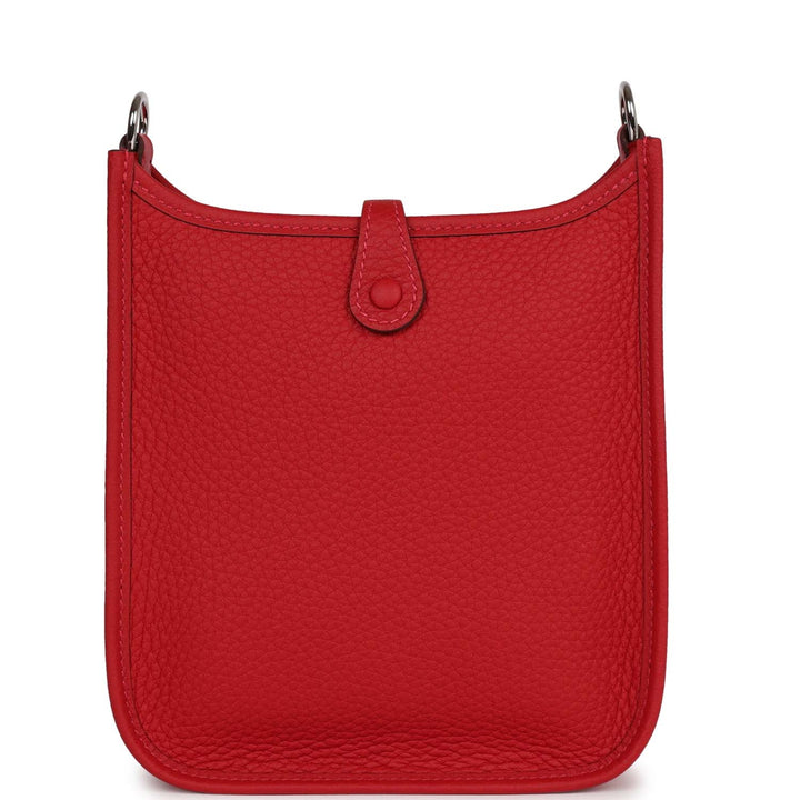 Top quality Hermes Evelyne TPM Rouge Piment Clemence Palladium Hardware