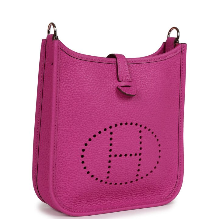 Top quality Hermes Evelyne TPM Magnolia Clemence Palladium Hardware
