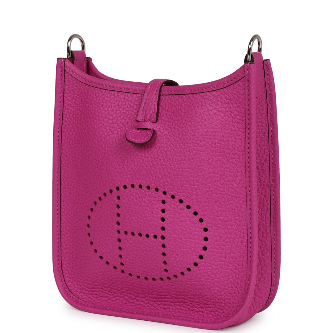 Top quality Hermes Evelyne TPM Magnolia Clemence Palladium Hardware