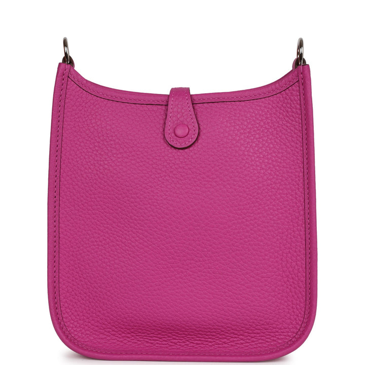 Top quality Hermes Evelyne TPM Magnolia Clemence Palladium Hardware