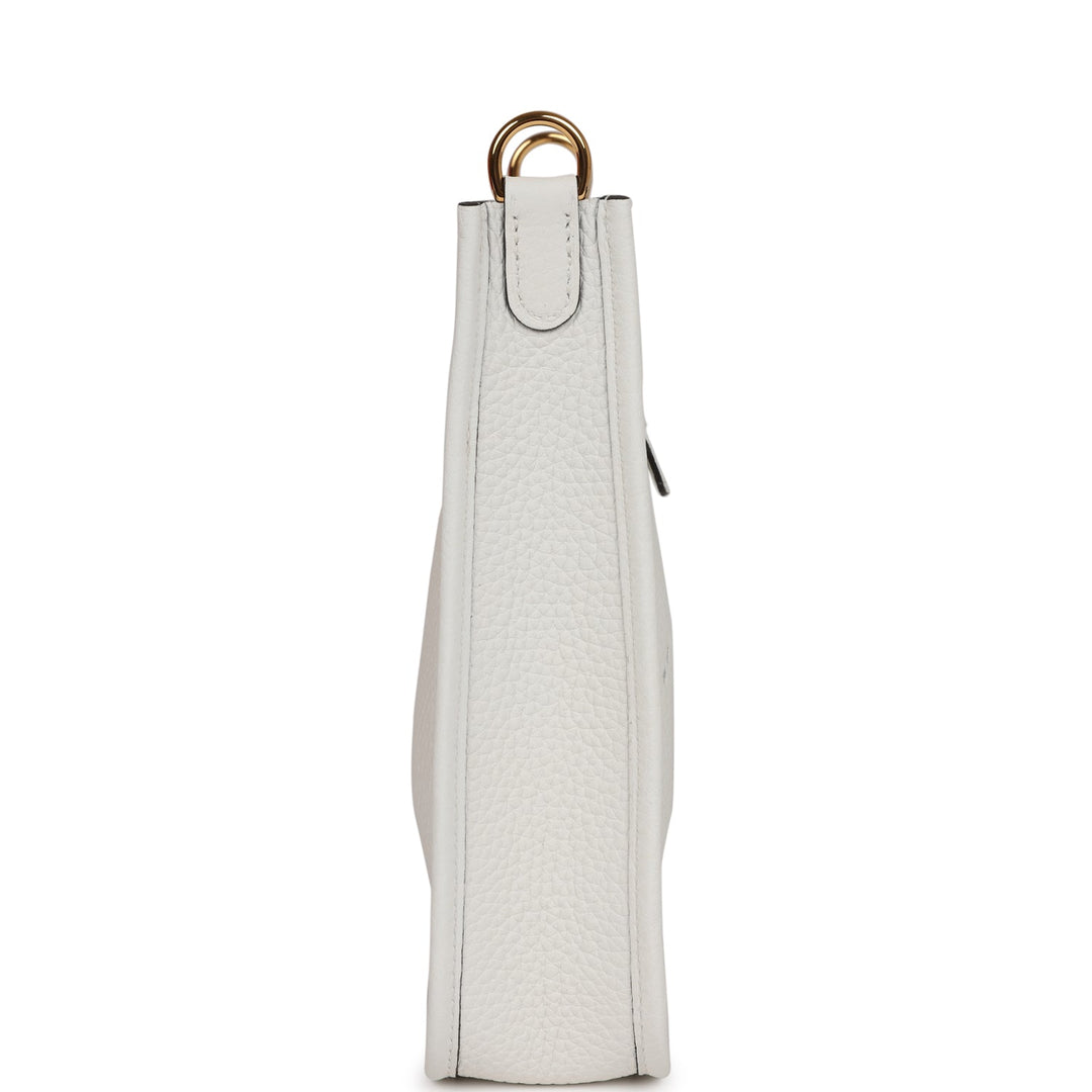 Top quality Hermes Evelyne TPM New White Clemence Gold Hardware