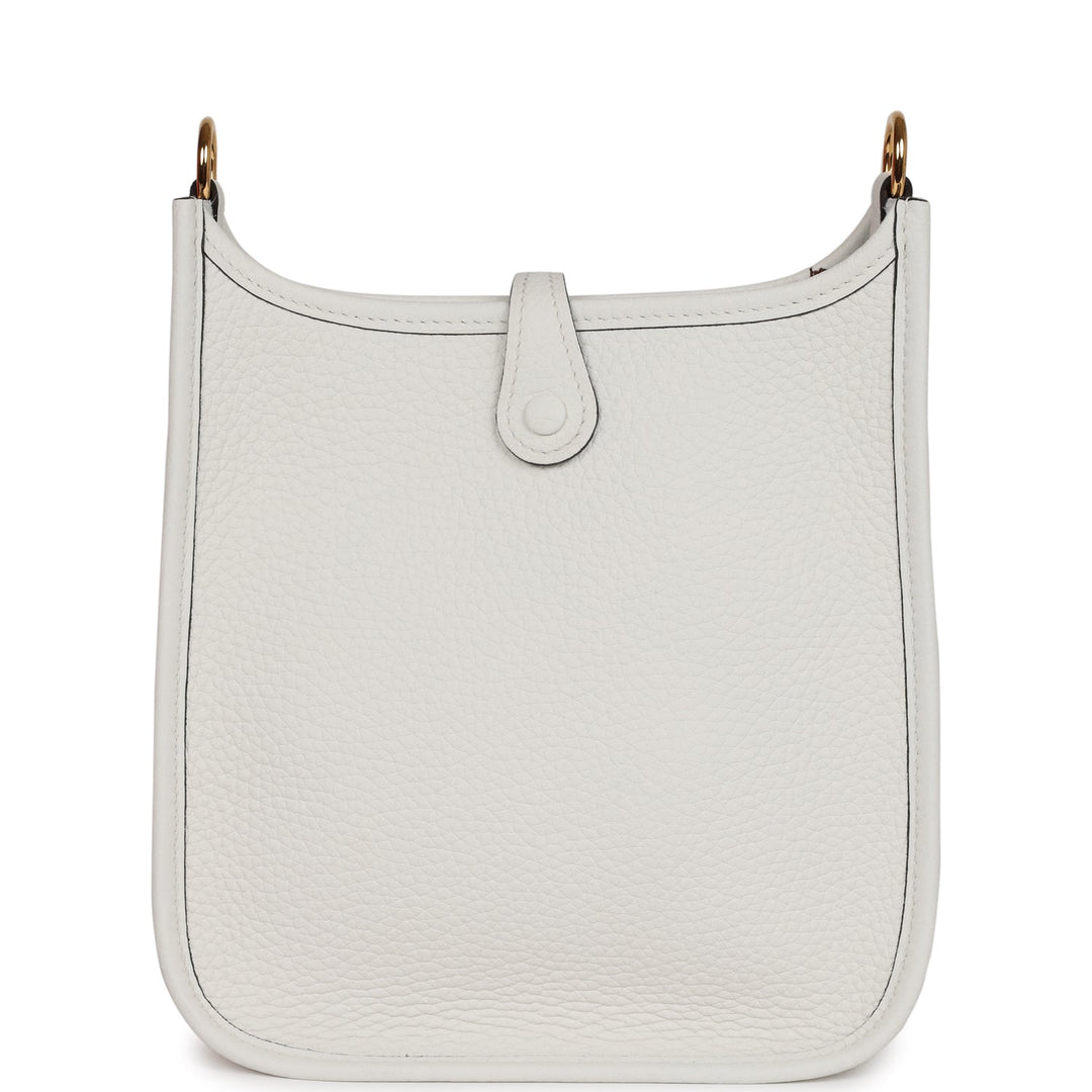 Top quality Hermes Evelyne TPM New White Clemence Gold Hardware