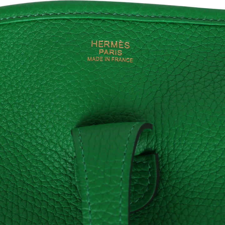 Hermes Evelyne III PM Bambou Clemence Gold Hardware