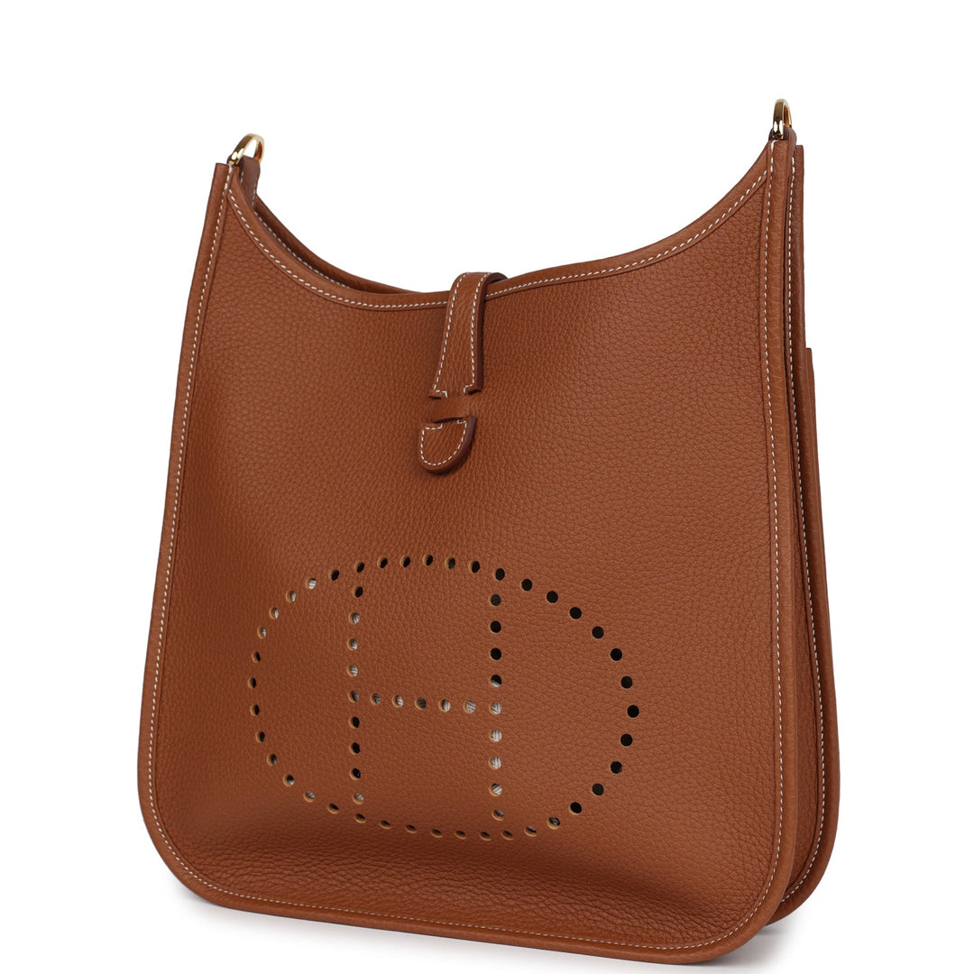 Hermes Evelyne III PM Gold Clemence Gold Hardware