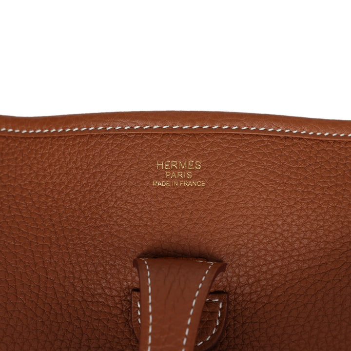 Hermes Evelyne III PM Gold Clemence Gold Hardware