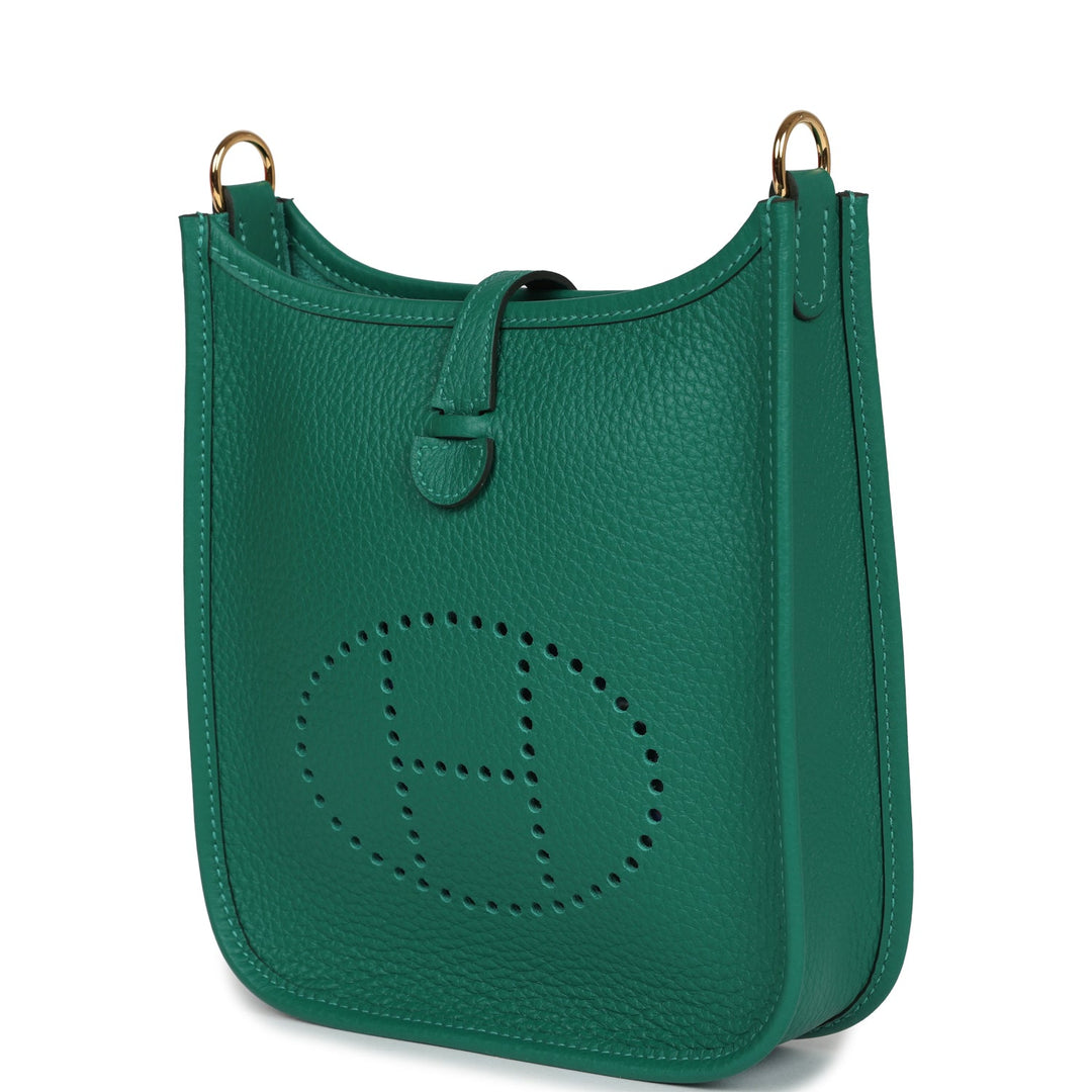 Hermes Evelyne TPM Vert Vertigo Clemence Gold Hardware