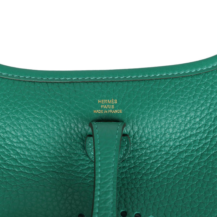 Hermes Evelyne TPM Vert Vertigo Clemence Gold Hardware
