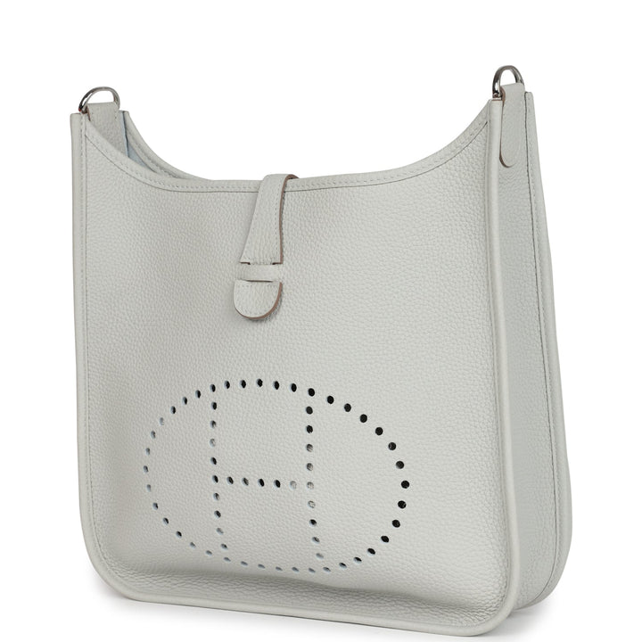Hermes Evelyne III PM Gris Perle Clemence Palladium Hardware