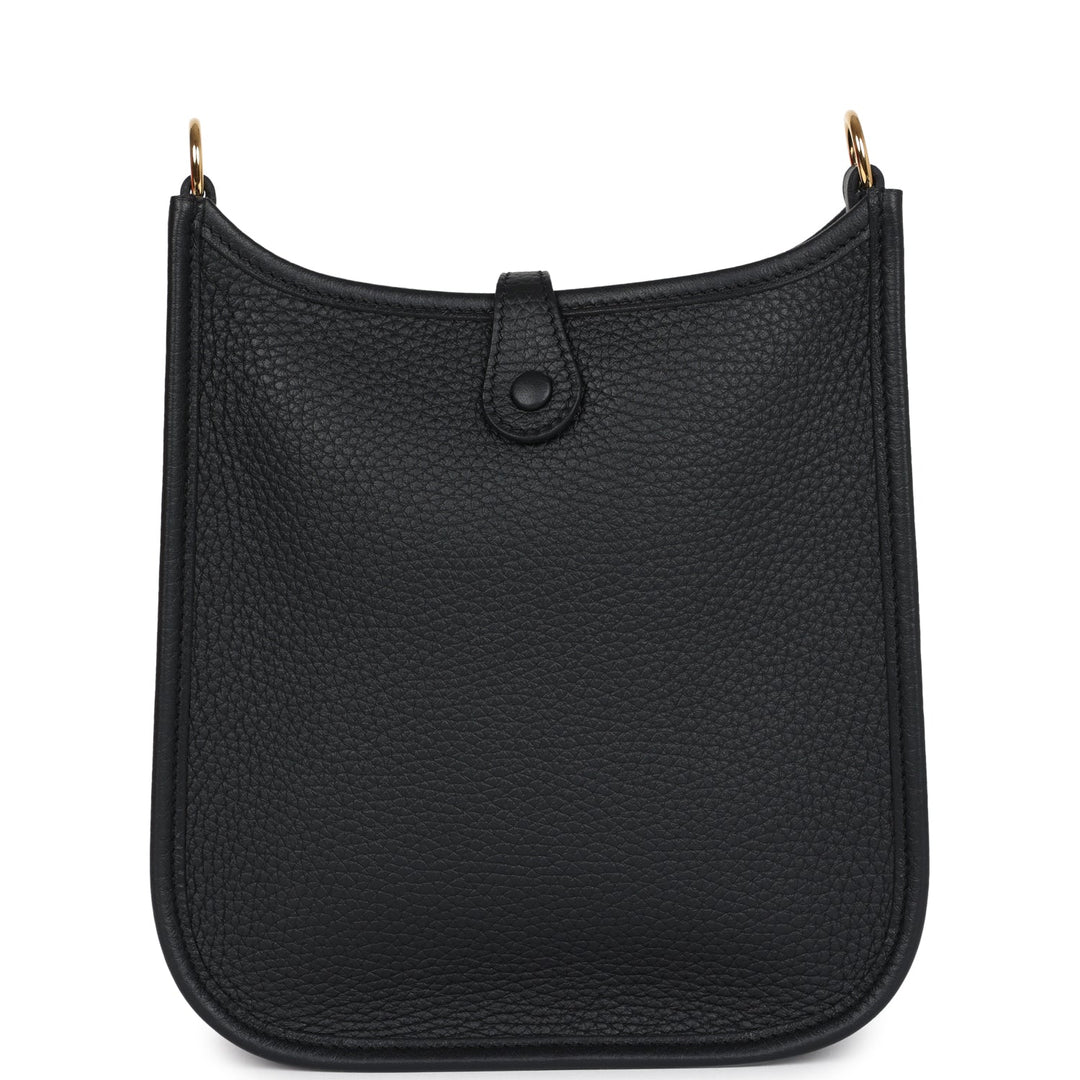 Hermes Evelyne TPM Black Clemence Gold Hardware