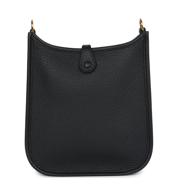 Hermes Evelyne TPM Black Clemence Gold Hardware