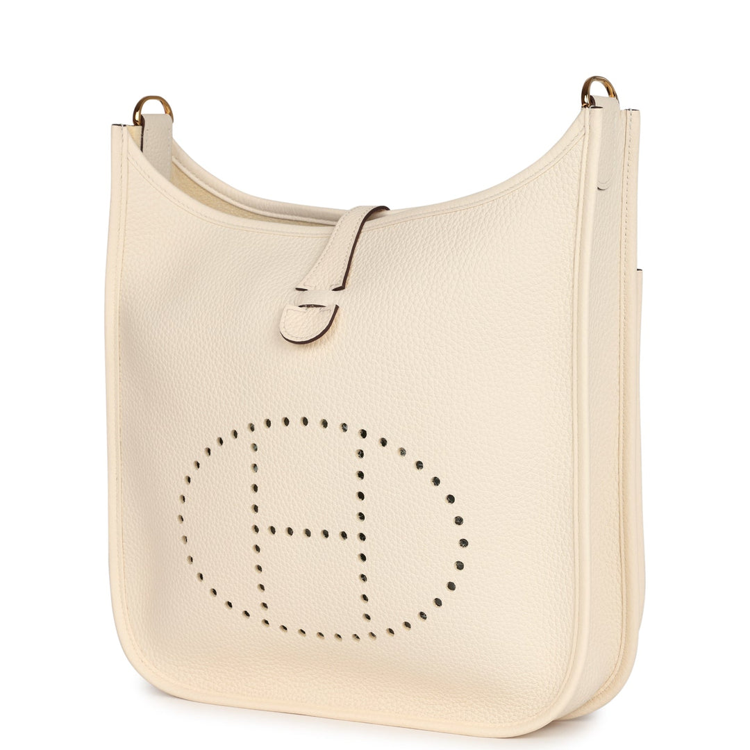 Hermes Evelyne III PM Nata Clemence Gold Hardware