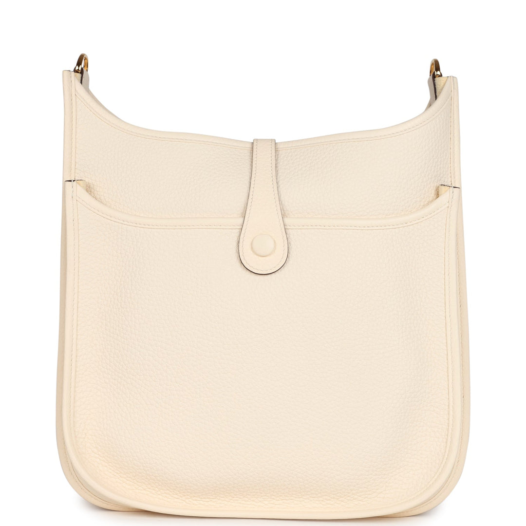 Hermes Evelyne III PM Nata Clemence Gold Hardware