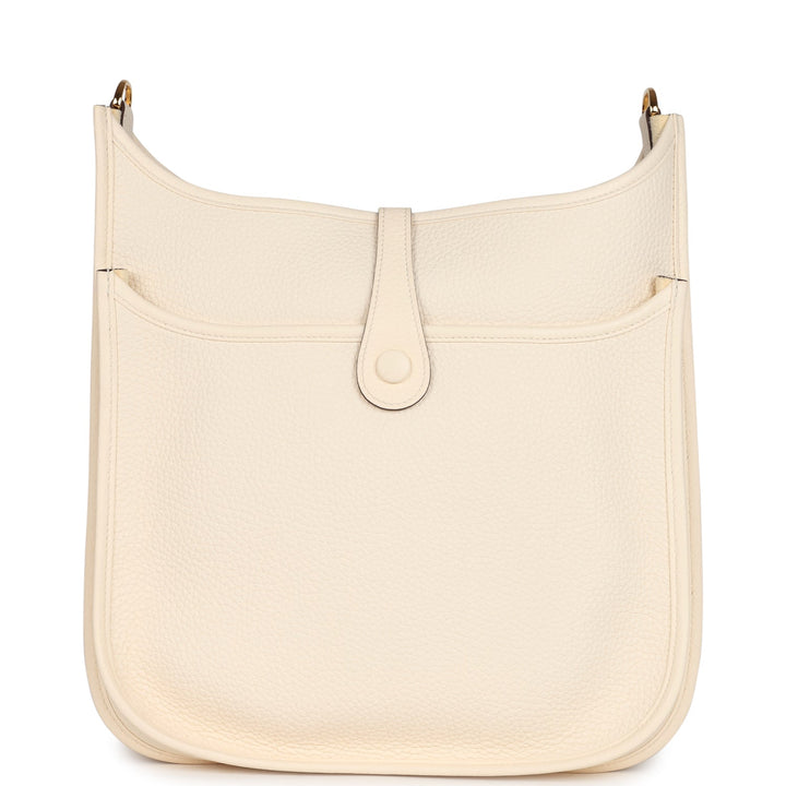 Hermes Evelyne III PM Nata Clemence Gold Hardware