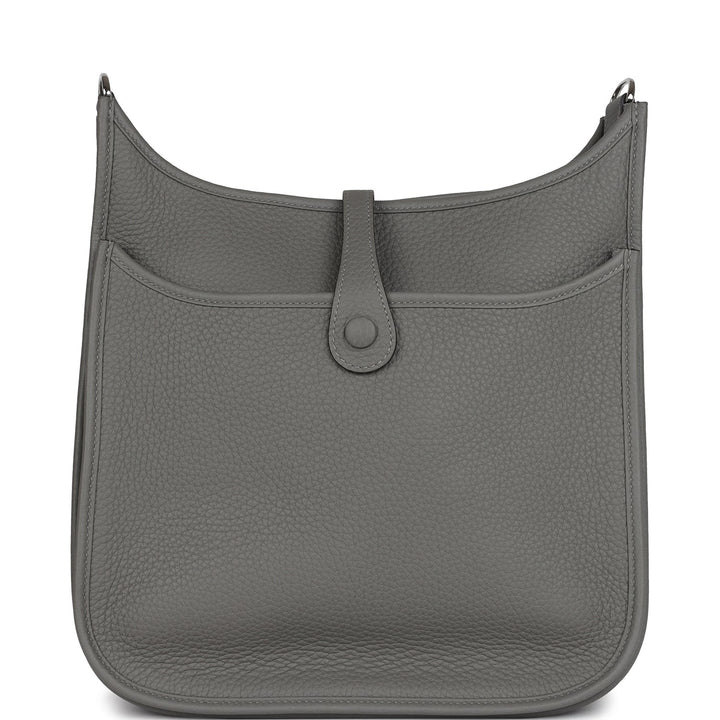 Hermes Evelyne III PM Gris Meyer Clemence Palladium Hardware
