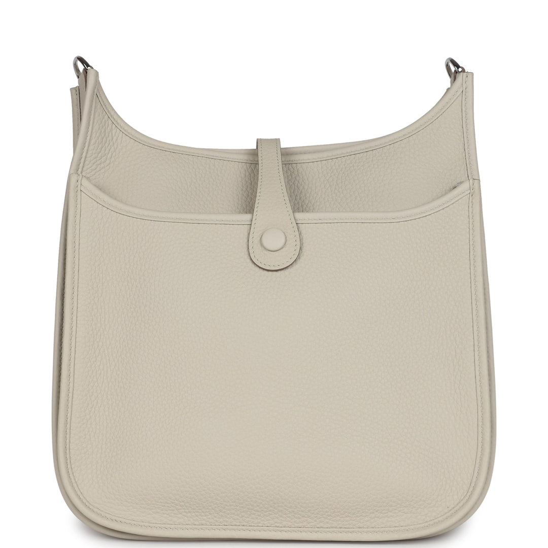 Hermes Evelyne III PM Beton Clemence Palladium Hardware