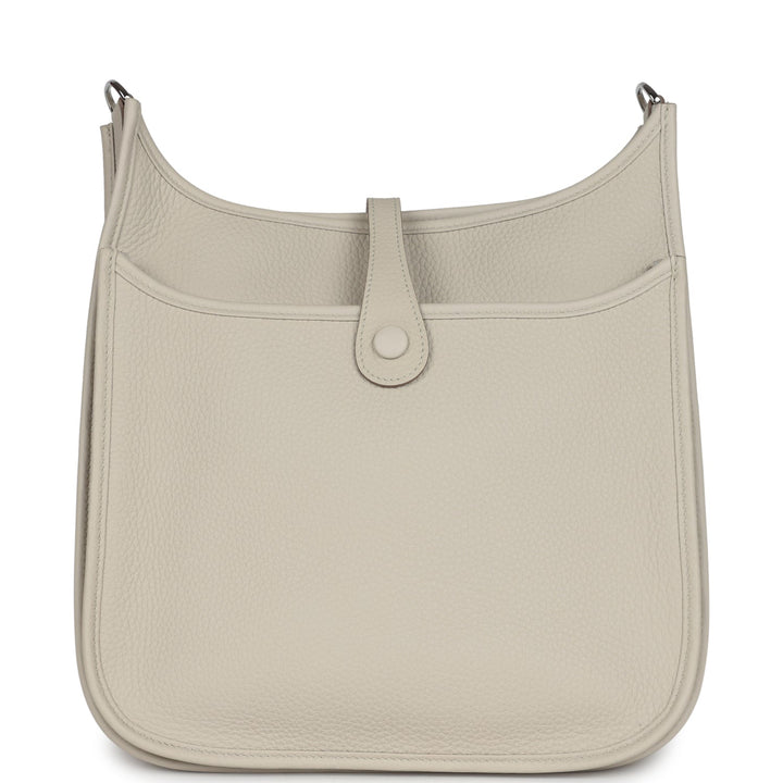 Hermes Evelyne III PM Beton Clemence Palladium Hardware