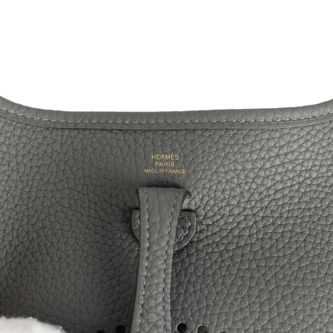 Hermes Evelyne TPM Gris Meyer Clemence Gold Hardware