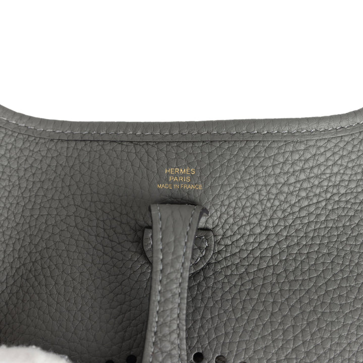 Hermes Evelyne TPM Gris Meyer Clemence Gold Hardware