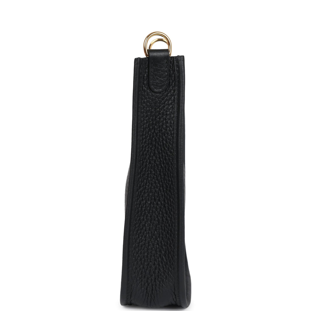 Hermes Evelyne TPM Black Clemence Gold Hardware