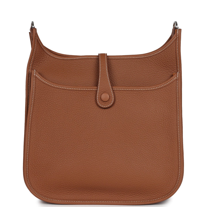 Hermes Evelyne III PM Gold Clemence Palladium Hardware