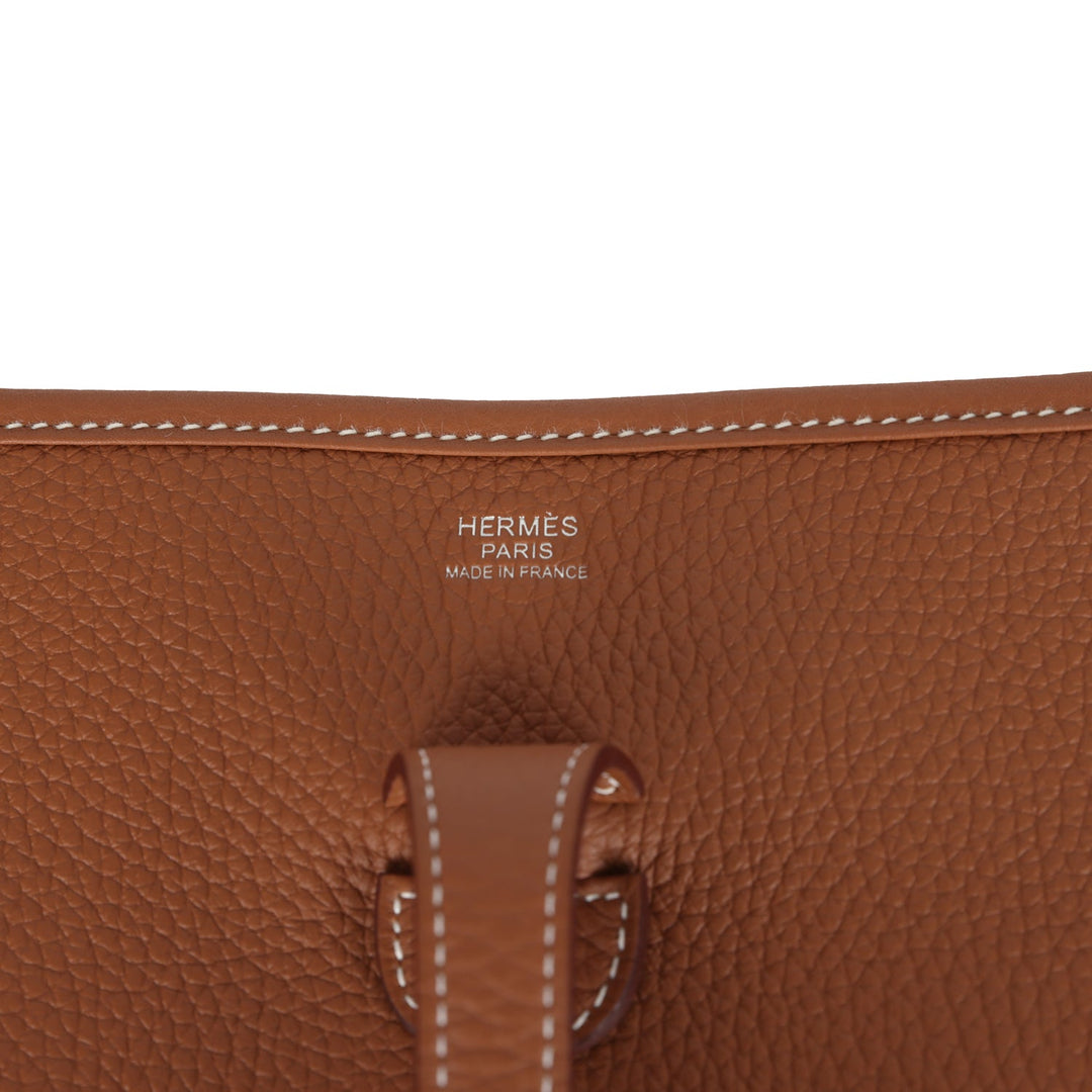 Hermes Evelyne III PM Gold Clemence Palladium Hardware