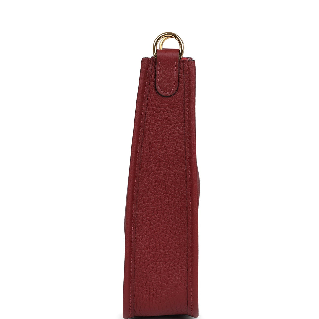 Hermes Evelyne TPM Rouge H Clemence Gold Hardware
