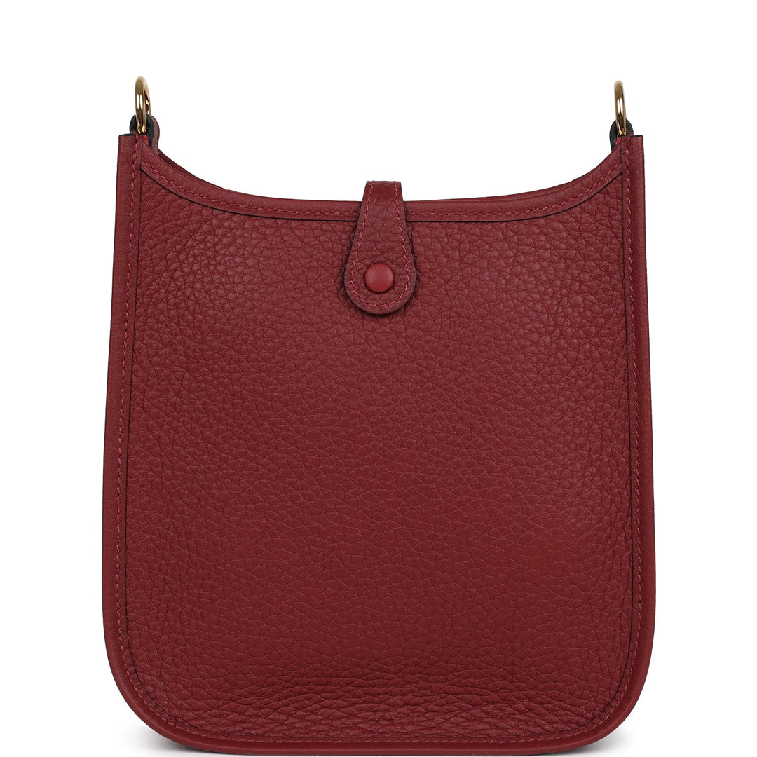 Hermes Evelyne TPM Rouge H Clemence Gold Hardware
