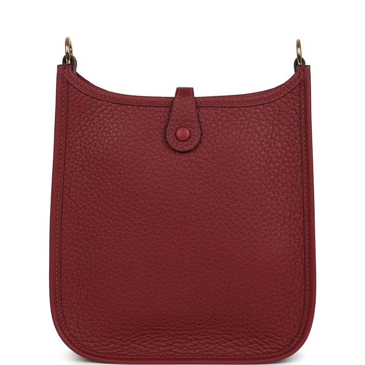 Hermes Evelyne TPM Rouge H Clemence Gold Hardware