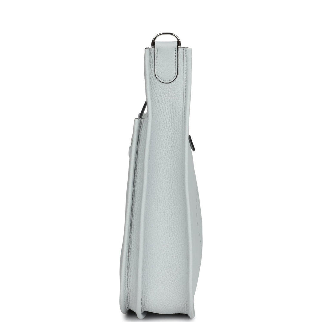 Hermes Evelyne III PM Clemence Bleu Pale Palladium Hardware