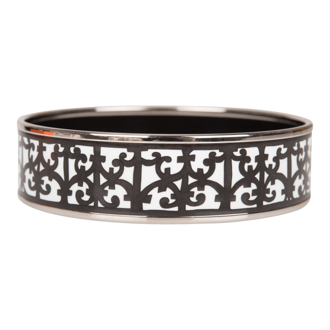 Top quality Hermes "Balcons du Guadalquivir Cloisonne" Wide Printed Enamel Bracelet GM (70) (  - Excellent)